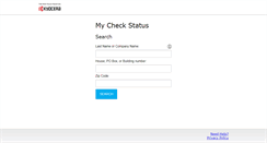 Desktop Screenshot of kyocera.mycheckstatus.com