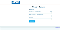 Desktop Screenshot of andmedical.mycheckstatus.com